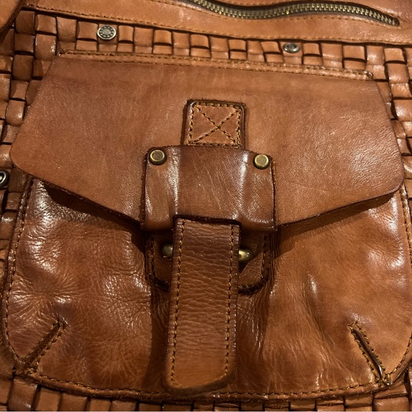 Harbour 2nd Crossbody Purse Brown Woven Leather - Picture 5 of 7